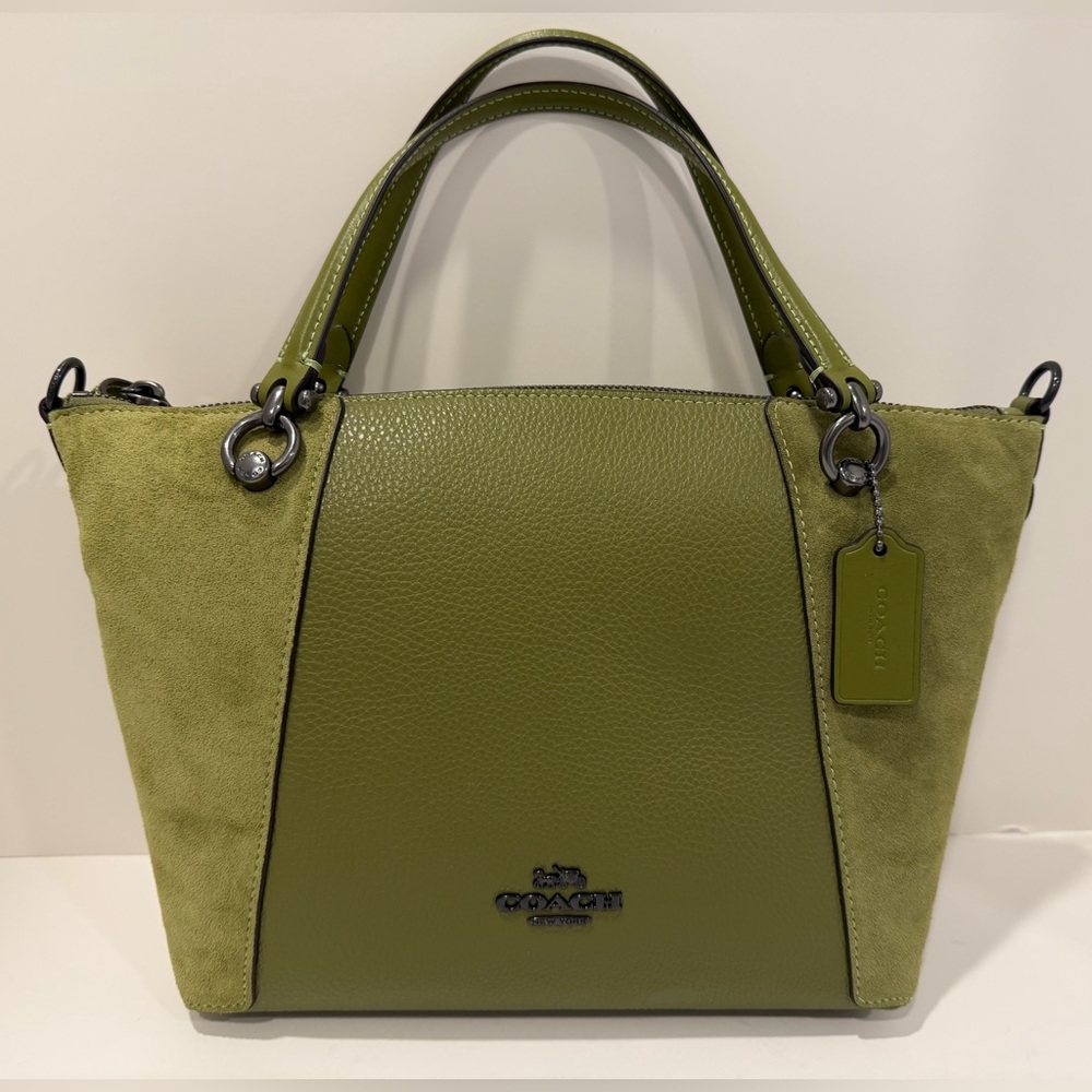 NWT Coach Olive Green Kacey Satchel Bag
